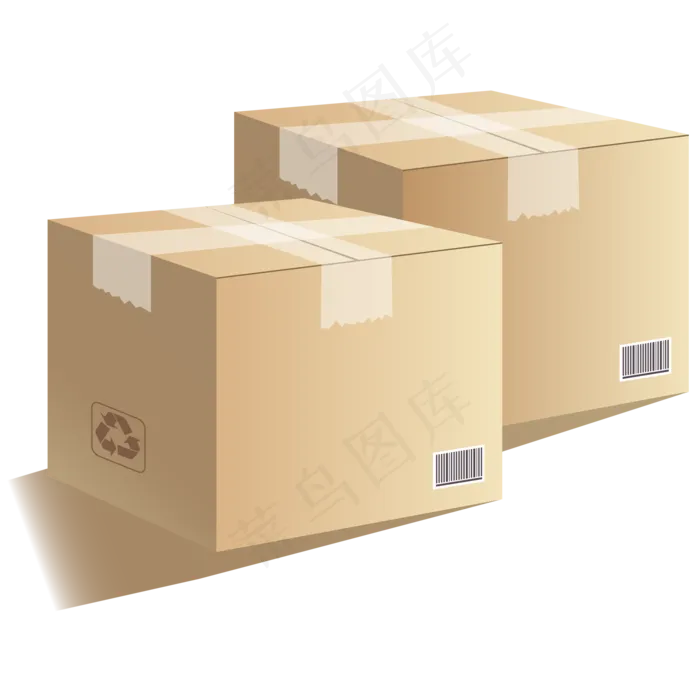 仿真电商快递,免抠元素(1920X5000(DPI:72))ai矢量模版下载