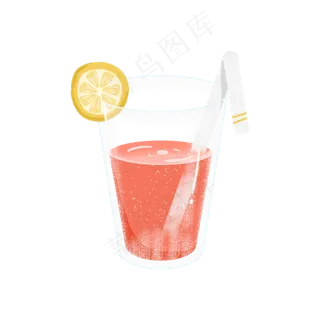 一杯红色的果汁