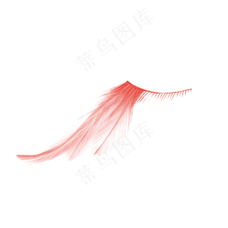 水彩红色线条泼墨