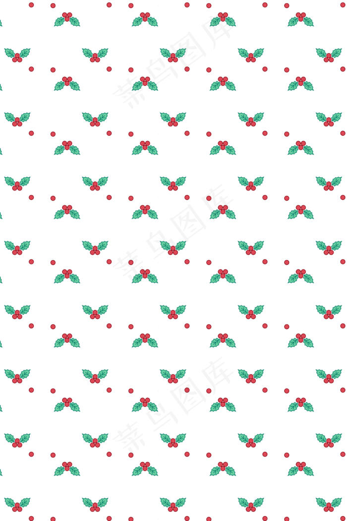 圣诞节可爱果子底纹,免抠元素(2667X4000(DPI:300))psd模版下载