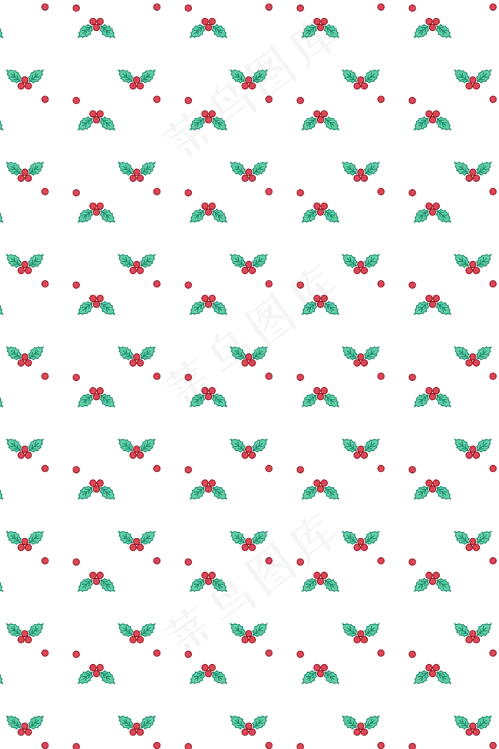圣诞节可爱果子底纹,免抠元素(2667X4000(DPI:300))psd模版下载