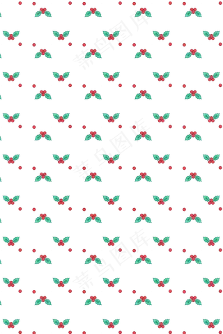 圣诞节可爱果子底纹,免抠元素