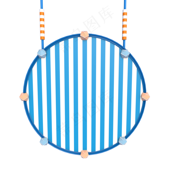 电商活动促销C4D立体背景,免抠元素