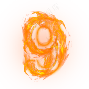 炫酷火焰光效倒计时数字9