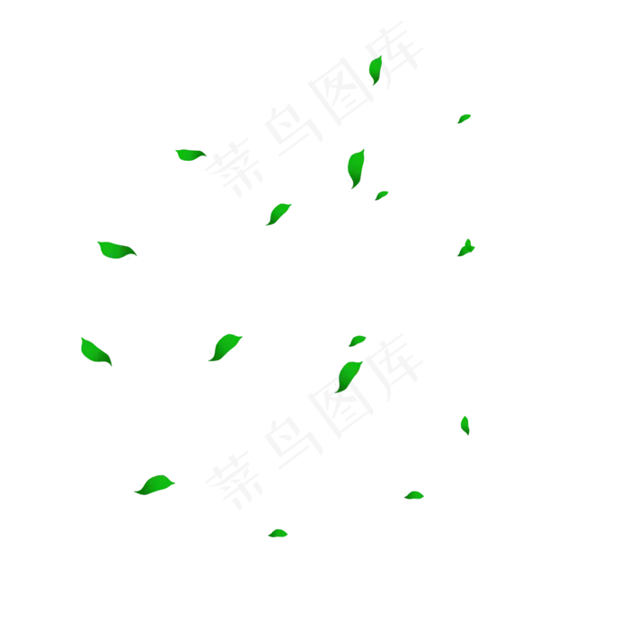教师节绿色漂浮叶子装饰免费下载(2000X2000(DPI:300))psd模版下载