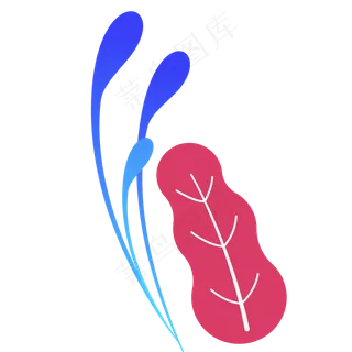装饰的卡通植物