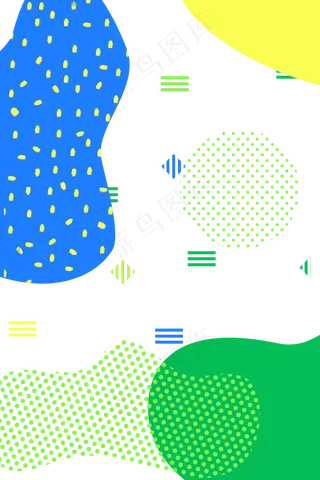 孟菲斯印花几何底纹当代,免抠元素