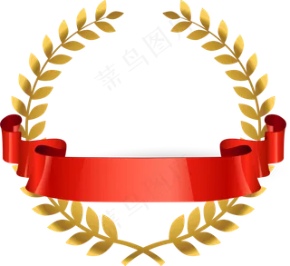 矢量手绘金属橄榄枝,免抠元素