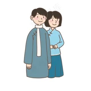 五四青年节民国学生装男女学生