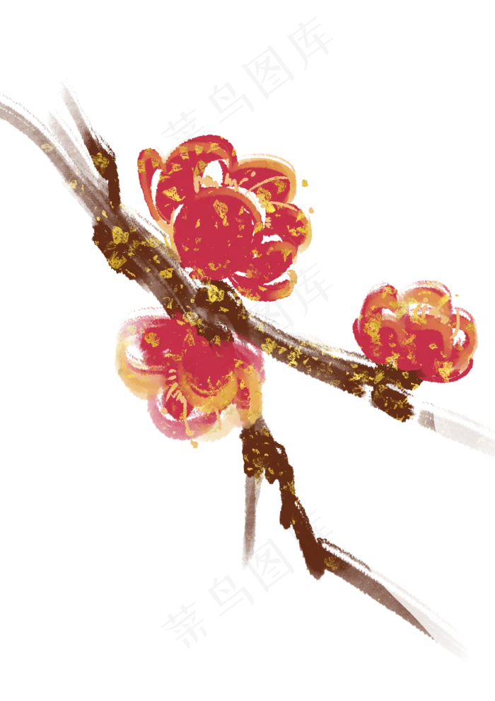 中国风花金箔(2480X3508(DPI:300))psd模版下载