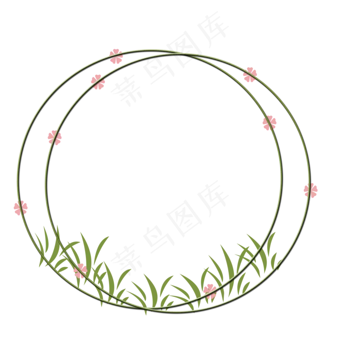 清明节边框png素材(2000X2000(DPI:300))psd模版下载