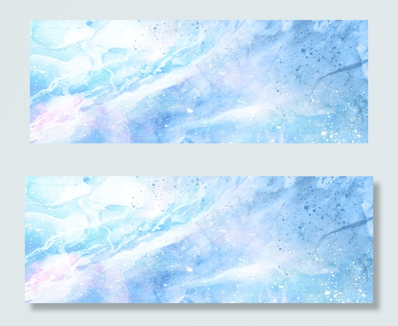 简约蓝色水彩渐变背景