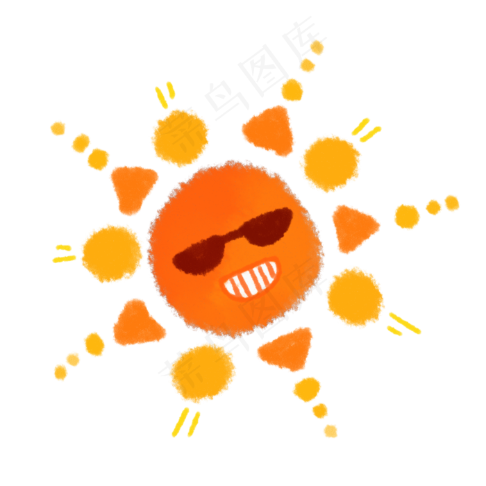 墨镜可爱表情太阳