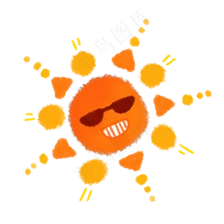 墨镜可爱表情太阳