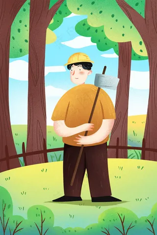 五一劳动节春天劳作