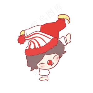 愚人节表演倒立的小丑