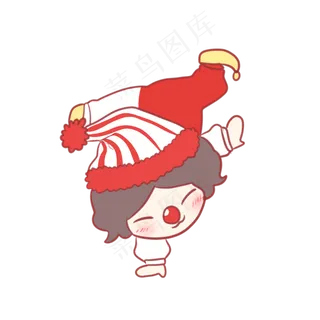 愚人节表演倒立的小丑