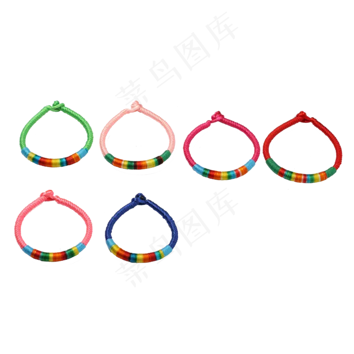 六个五彩绳小产品(2000X2000(DPI:300))psd模版下载