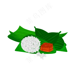 矢量节日盘子里的粽子