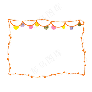 愚人节节日边框装饰素材,免抠元素