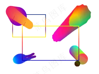 流体渐变装饰素材