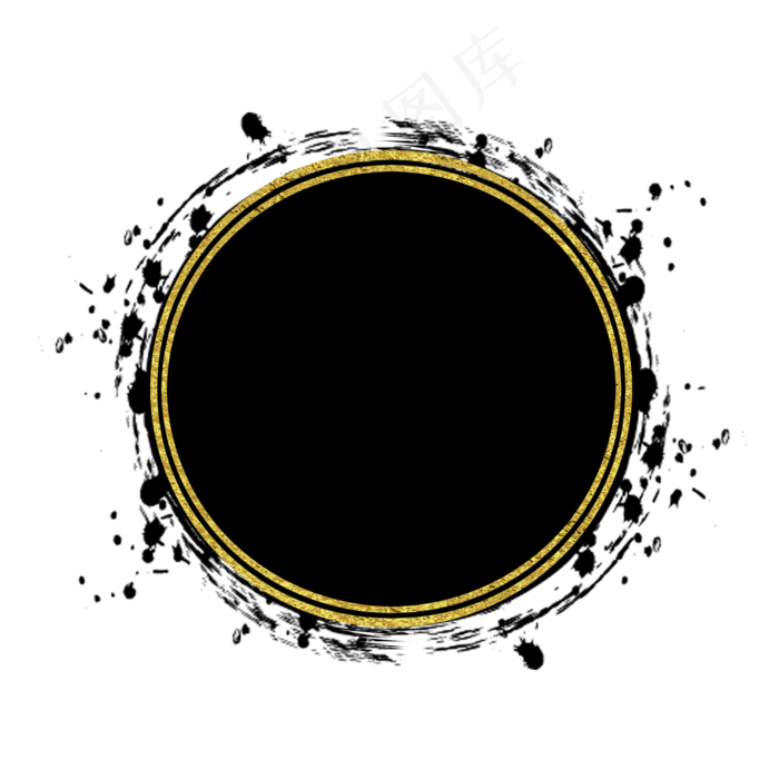 圆形笔刷边框