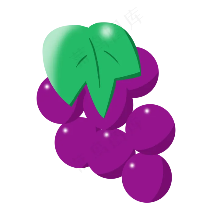 夏季水果紫色葡萄(2000X2000(DPI:300))psd模版下载