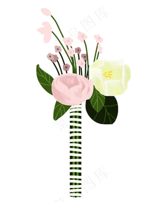 粉色花朵手捧花