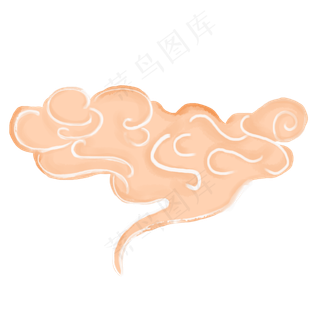 中国风传统云手绘素材,免抠元素