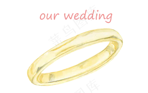 卡通水彩手绘小清新七夕情人节婚,免抠元素