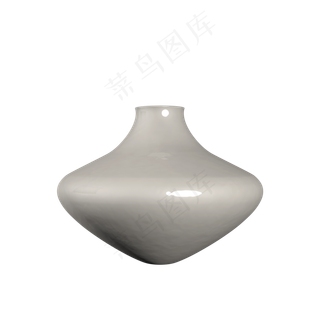 C4D生活用品装饰瓶白色瓷器花瓶摆,免抠元素