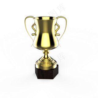 五四金色奖杯免抠素材