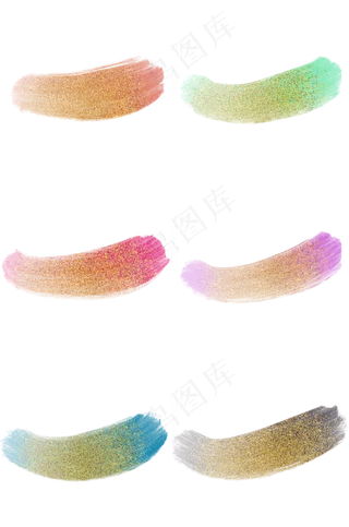 彩色金粉笔刷