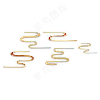 中国风描金云纹