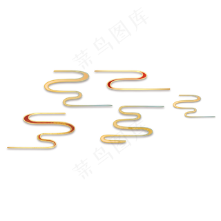 中国风描金云纹