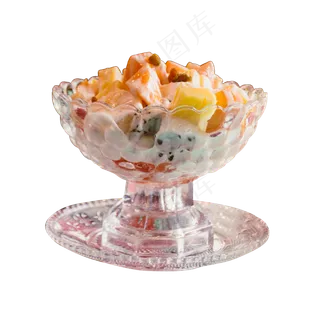 一杯新鲜的水果沙拉