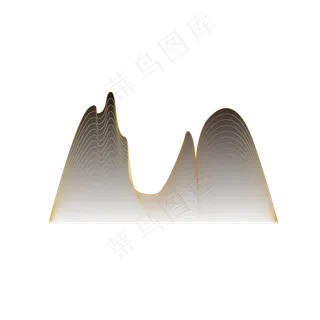 金线山水矢量装饰