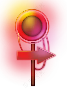 彩虹光感发光文字框