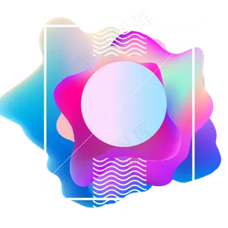 618彩色流体渐变618炫彩流