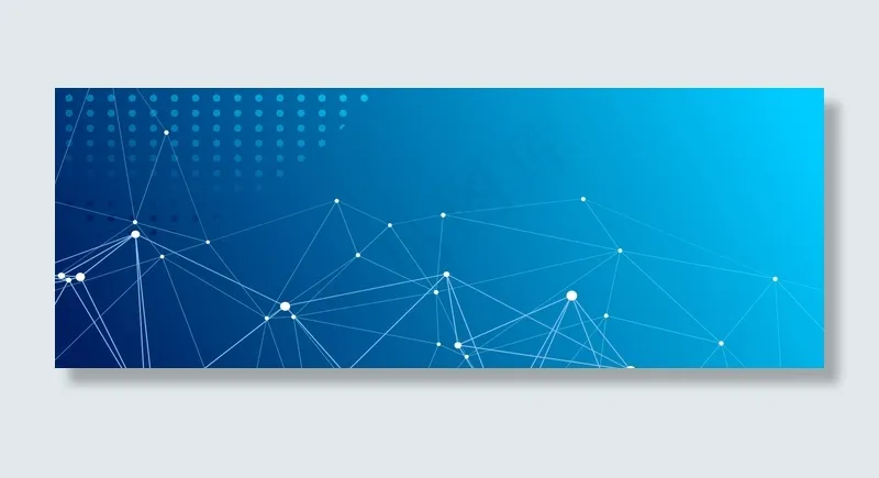 金融商务几何线条banner