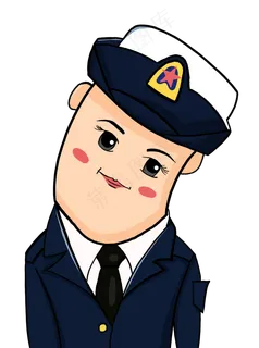建军节手绘Q版海军女兵