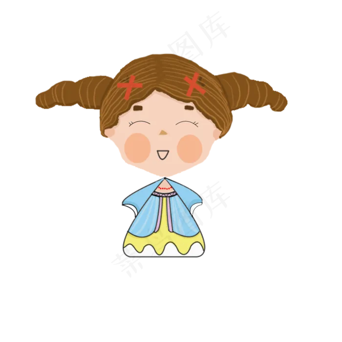 六一儿童节卡通可爱表情包(2000X2000(DPI:300))psd模版下载