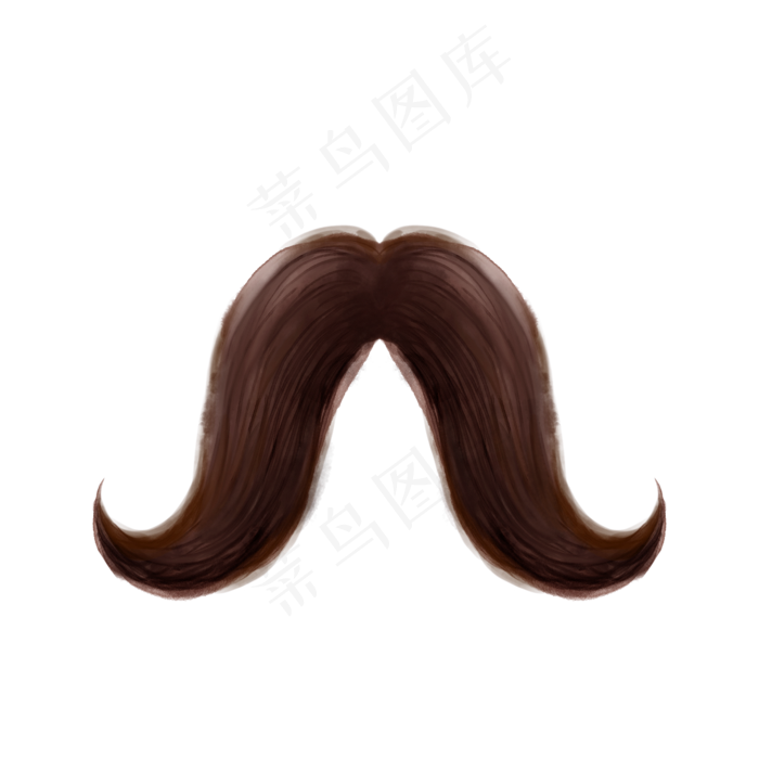 父亲节水彩胡子PNG免抠素(2048X2048(DPI:300))psd模版下载
