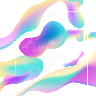 618彩色流体渐变618炫彩流