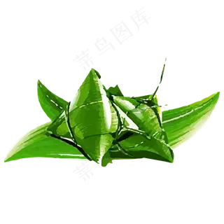 绿色的棕子免抠图