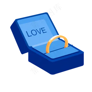 情人节漂亮订婚戒指免抠图