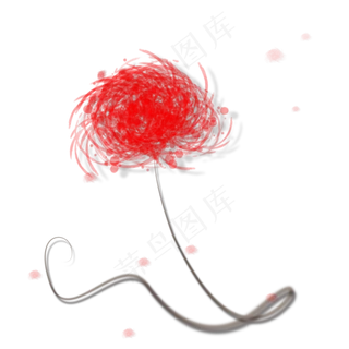 红色花朵PNG素材 红色花朵PNG素材