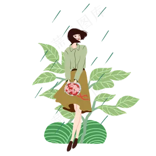 谷雨漂亮的小女孩