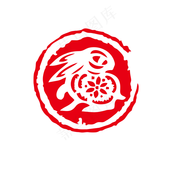 中国风红色十二生肖印章矢量可商(2000X2000(DPI:300))cdr矢量模版下载