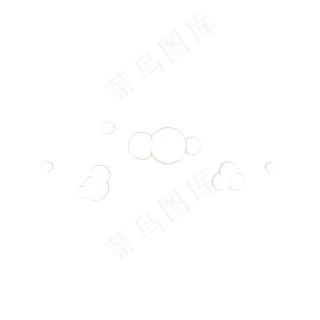 C4D立体卡通漂浮云朵,免抠元素